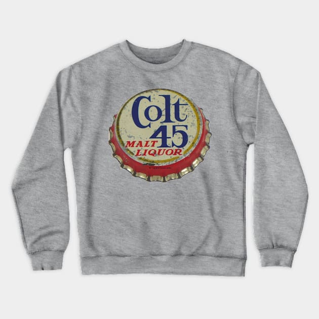 Colt 45 Bottle Cap Crewneck Sweatshirt by RetroZest